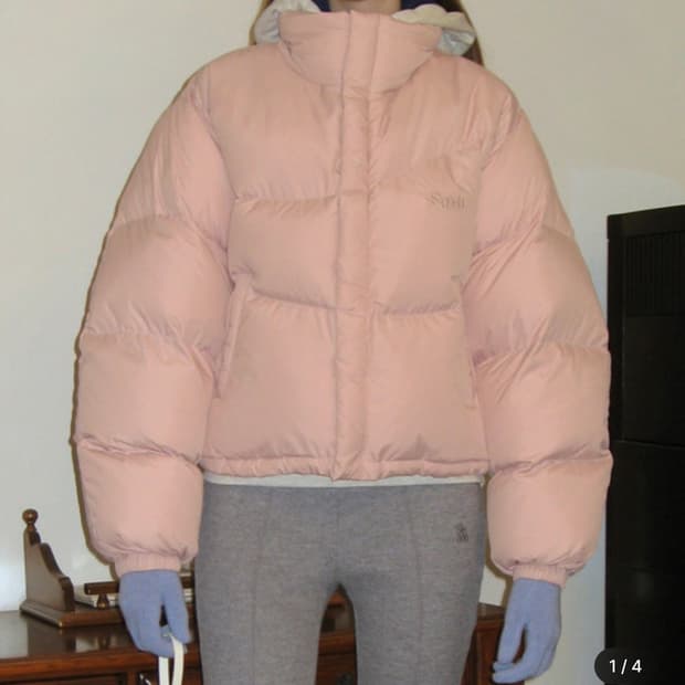 시눈 puffer jacket-soft pink