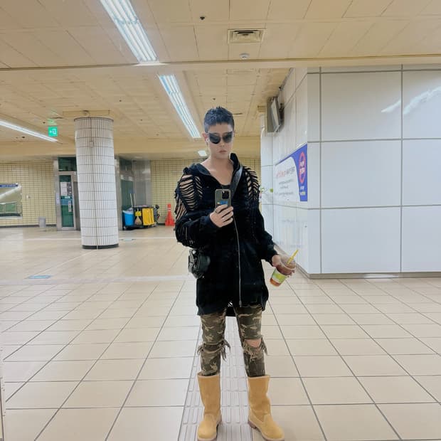 Julius 디스트레드 후드집업 3 사이즈