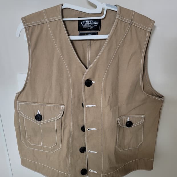 프리즘웍스 코튼 워크 베스트 xl 105정사이즈 상태극상

