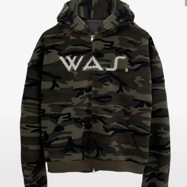 워즈 was 카모 후드 집업