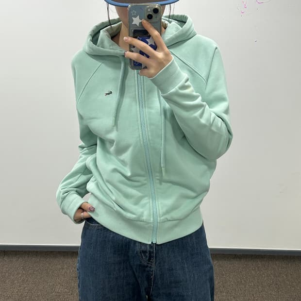 Lacoste 라코스테 민트 후드집업 