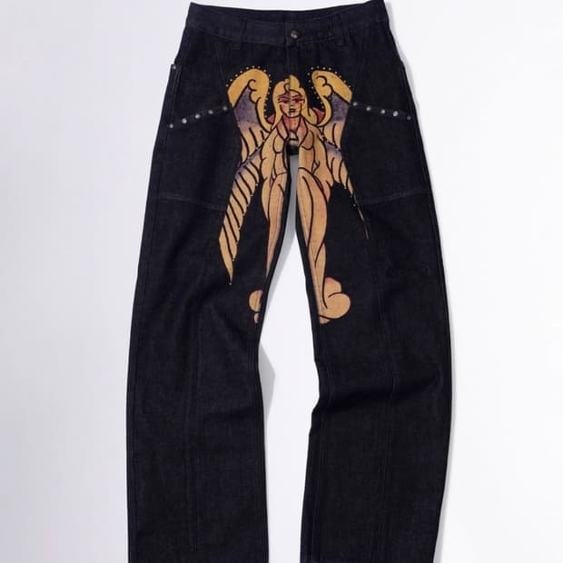 SculptorXEd Hardy Cracked Angel Denim