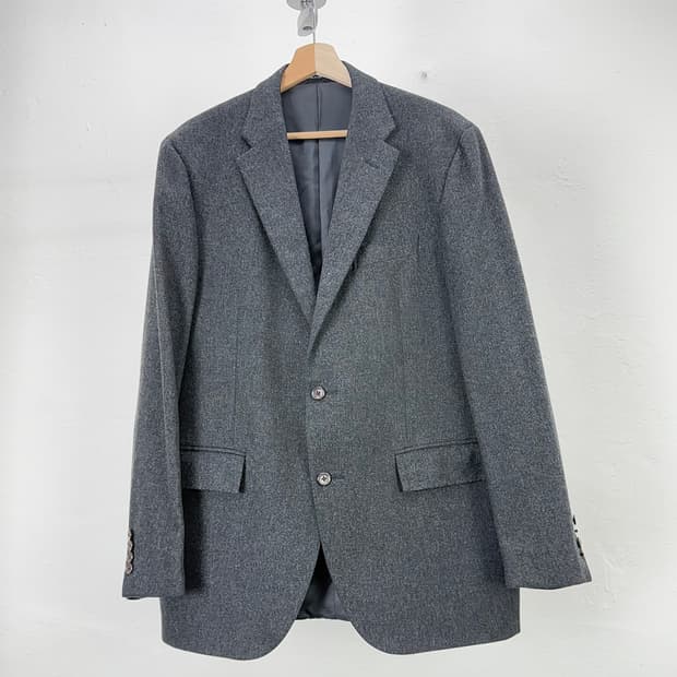 폴로 랄프로렌 그레이 해링본 블렌디드 울 블레이저