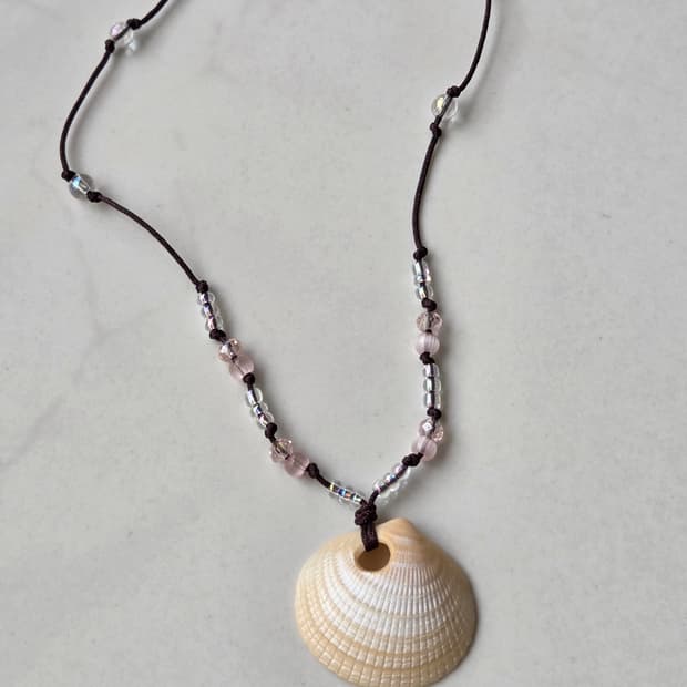 [Handmade] shell 비즈목걸이