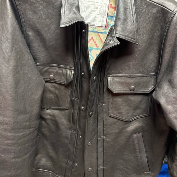 블랙아웃 세컨 가죽 자켓