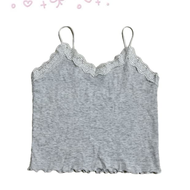 백 멜란지 레이스 슬리브리스