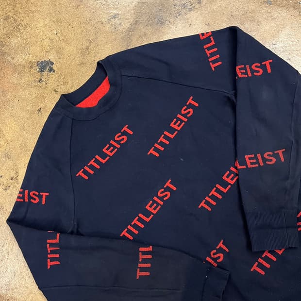 [정품] 타이틀리스트 올오버 로고 맨투맨 b10