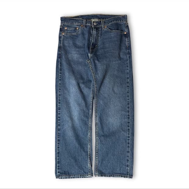 리바이스 505 30X32 진청 데님 팬츠