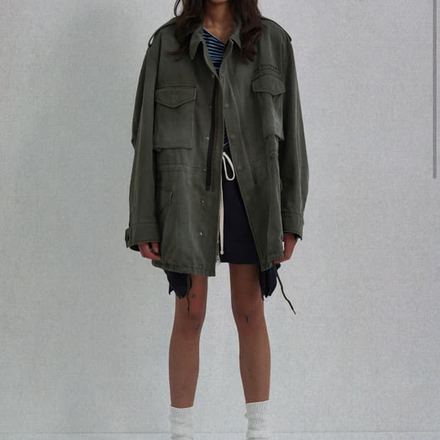 WASHED COTTON FIELD JACKET 에스이오 야상 2사이즈