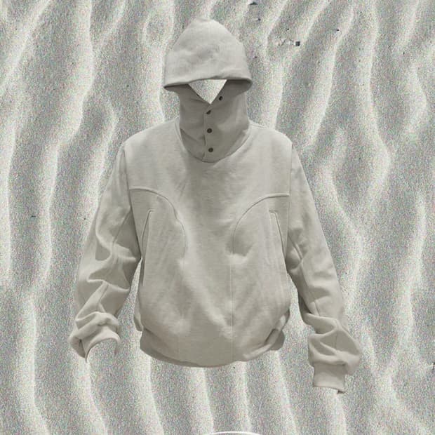 그레일즈 지오메트리 후디 헤더 그레이