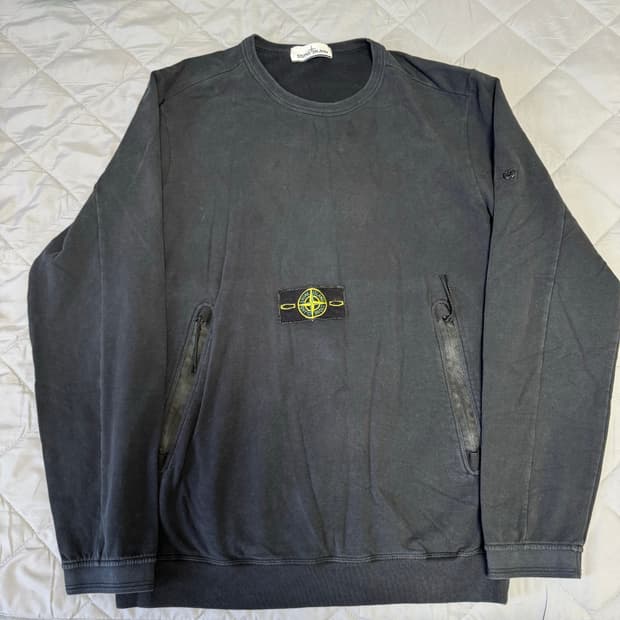 [XL]스톤아일랜드 2-Pocket 다크네이비 맨투맨