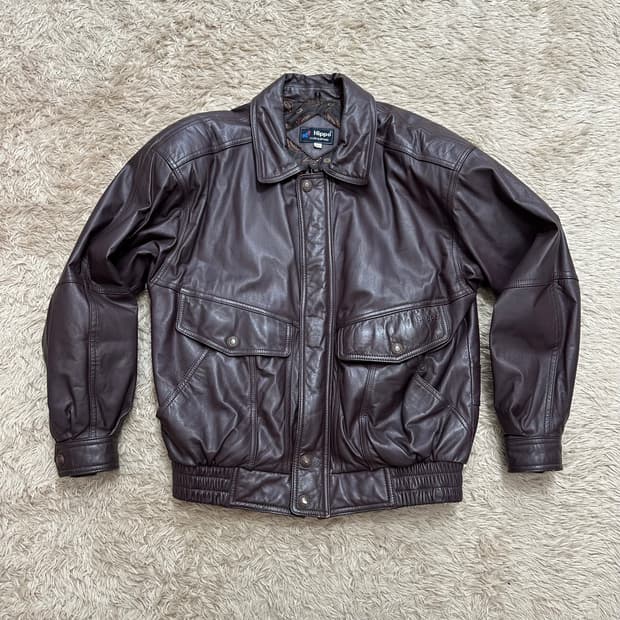 히포 hippo 소가죽 자켓