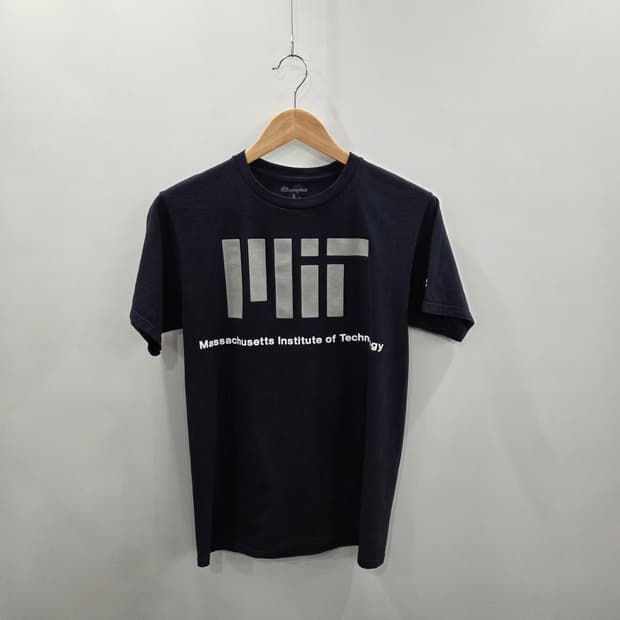 챔피온 프린팅 티셔츠 네이비 S