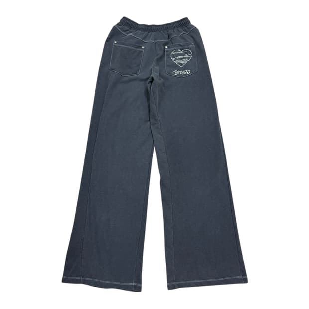 YUSE 유즈 핫 픽스 포인트 와이드 트랙팬츠 바지