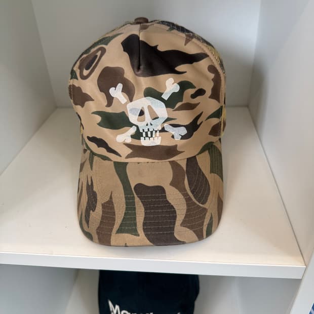 Stussy Cap 스투시 카모 해골 캡