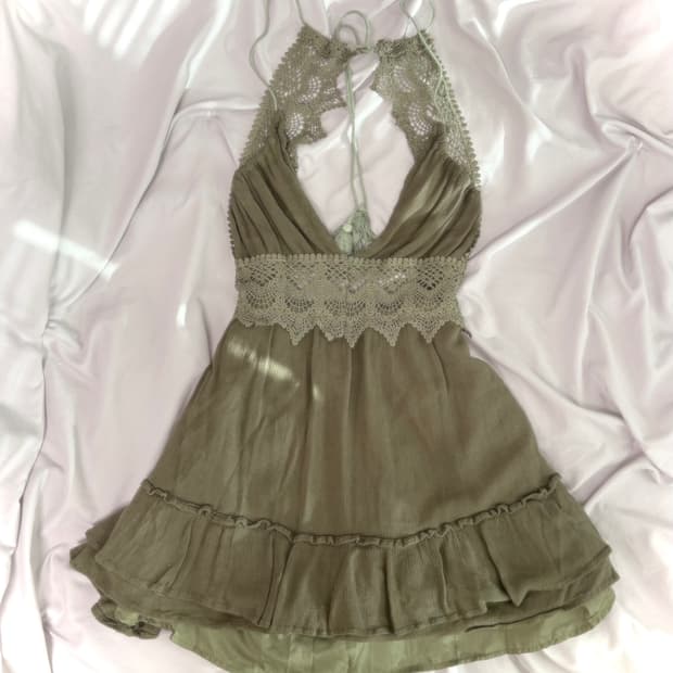 빈티지 그런지페어리 크로셰 홀터 원피스 파우닝133 레테 샵502