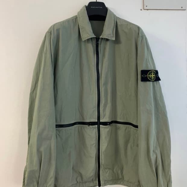스톤아일랜드 크로스 집업 오버셔츠 2xl xxl 