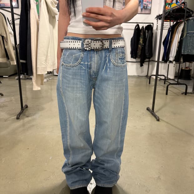 빈티지 데님팬츠