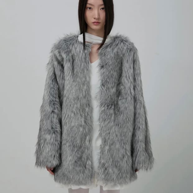 플레어업 퍼자켓 그레이 2 size