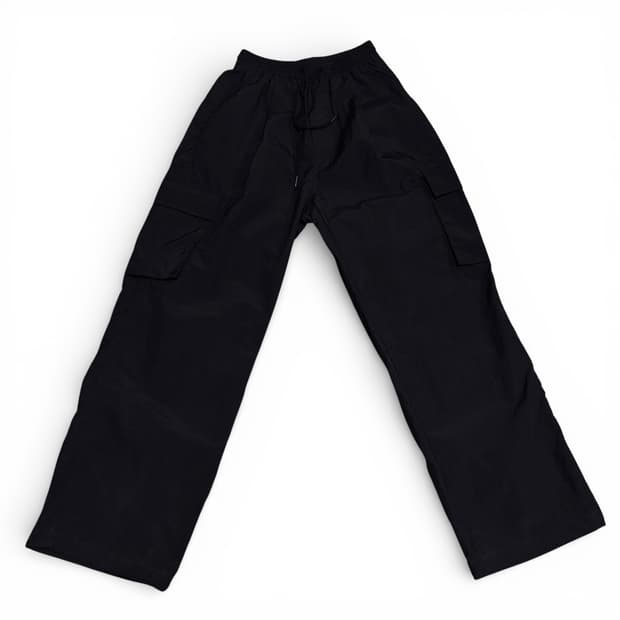 L 낫포너드 블랙 나일론 카고팬츠