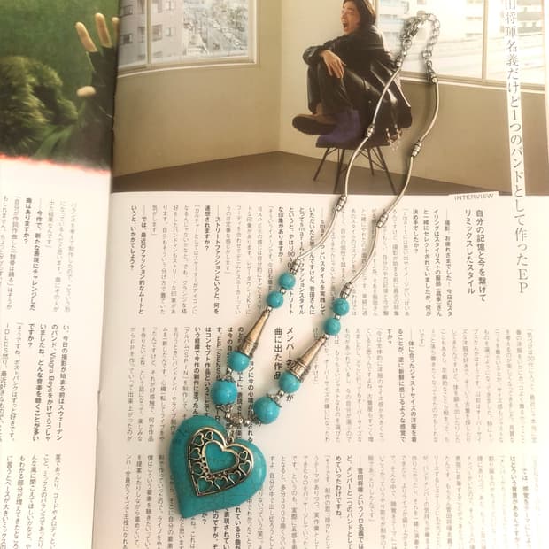 빈티지 목걸이 터쿼이즈 하트 실버 목걸이 오리엔탈 페어리 모리걸