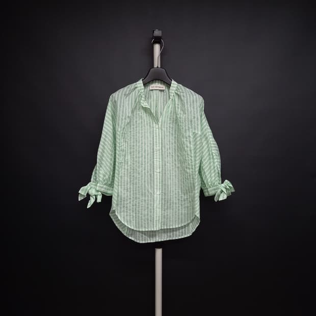 새 톰그레이하운드 쉬폰오간자 블라우스 F