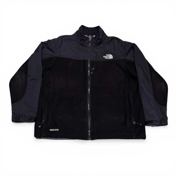 100 노스페이스 블랙 윈드스토퍼 플리스 집업 자켓
