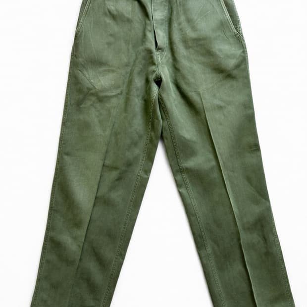 Rare 50s USMC P-56 유틸리티 팬츠 32"