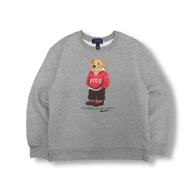 폴로랄프로랜 베어 기모 맨투맨