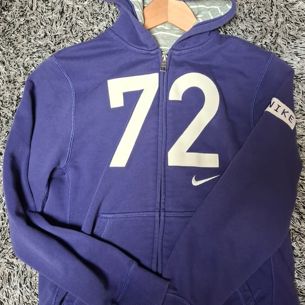 나이키 퍼플 후드집업 L(여성 85)