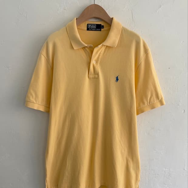 Polo 폴로 랄프로렌 옐로우 블루포니 PK 카라티셔츠