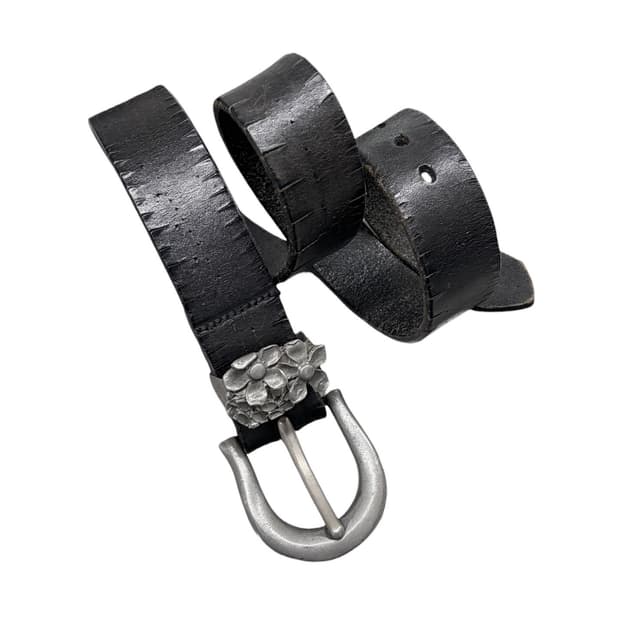 1990’s 빈티지 플라워 레더 벨트