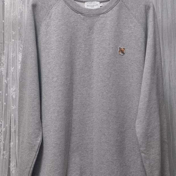 정품) 메종키츠네  폭스헤드  맨투맨 