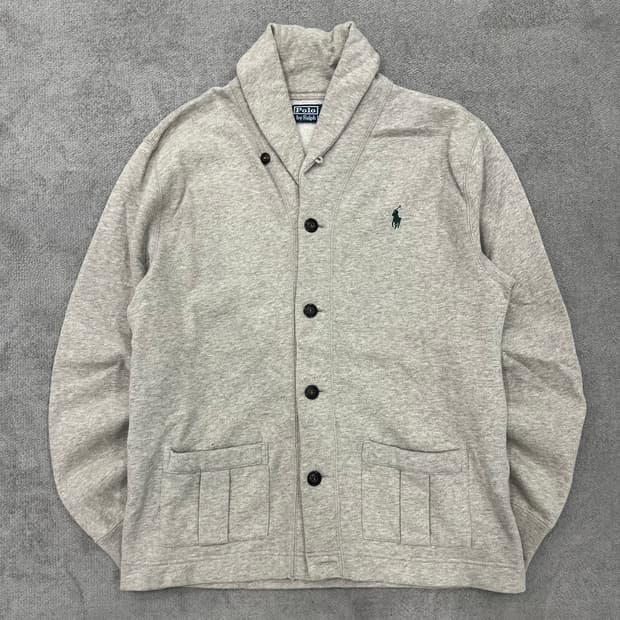 L 폴로 랄프로렌 코튼 숄카라 가디건