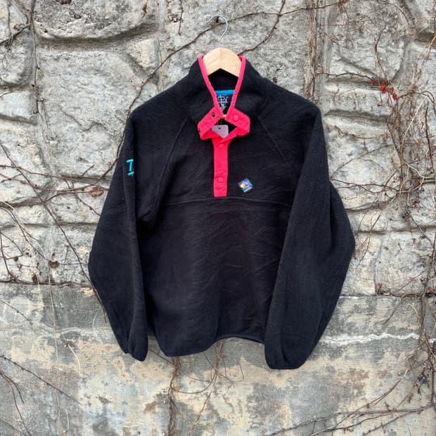 90s 울리치 usa 신칠라 플리스 후리스 포인트 스냅티