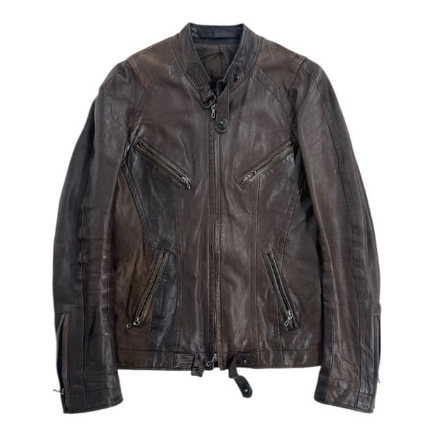 09ss 율리우스 바이커 레더 자켓