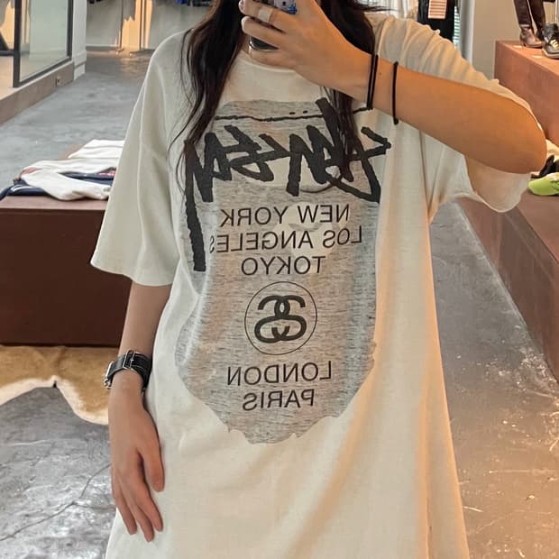베이프 & 스투시 월드투어 반팔티 H140