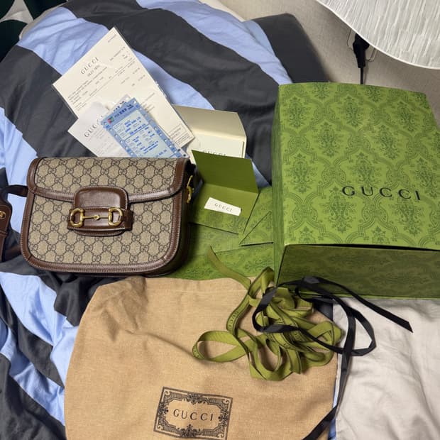 구찌 1955 홀스빗 숄더백 602204 미디움