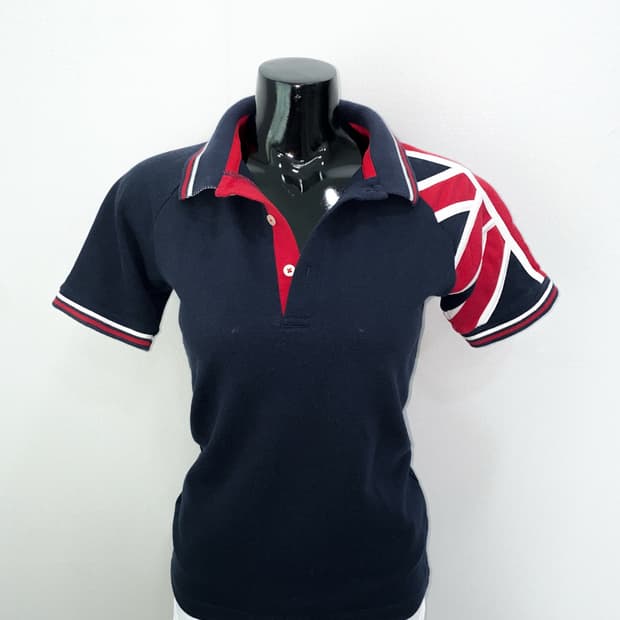 Union Jack Asymmetric Polo Shirt