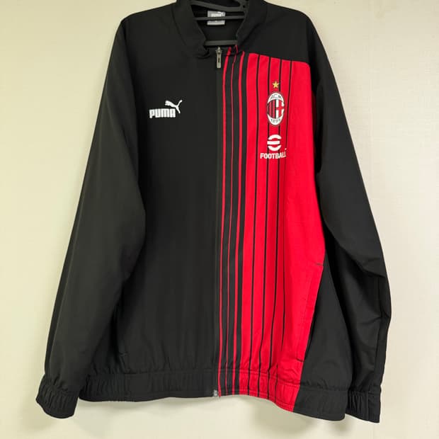 22-23 AC밀란 프리매치 집업 자켓 바람막이 저지 - XL