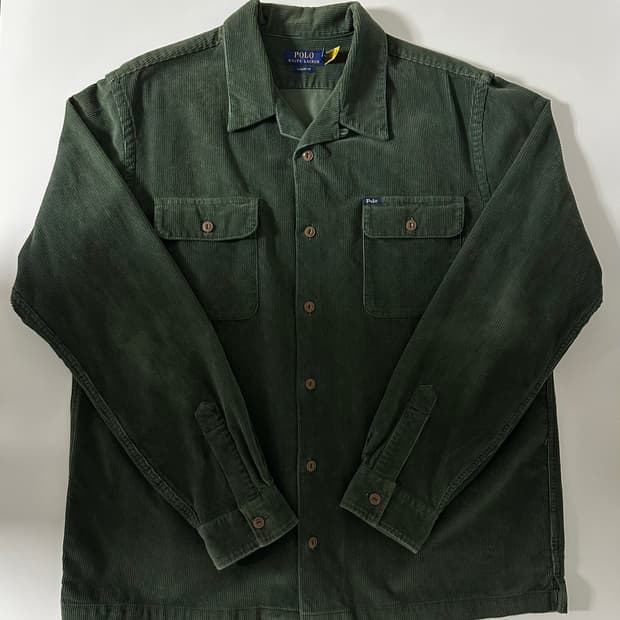 폴로 랄프로렌 클래식핏 코듀로이 캠프 셔츠