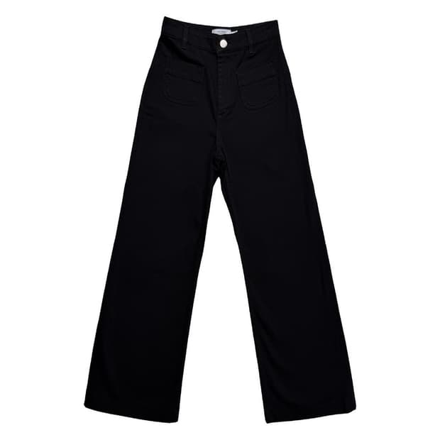 앤아더스토리즈 플레어 패치 포켓 진 블랙 24