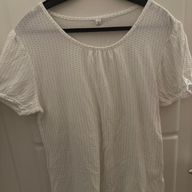 도트 빈티지 반팔 티셔츠