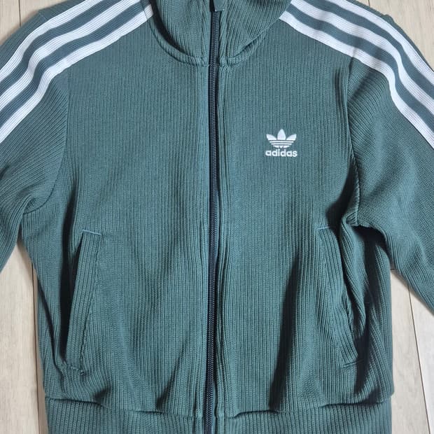 아디다스 골지 져지 녹색