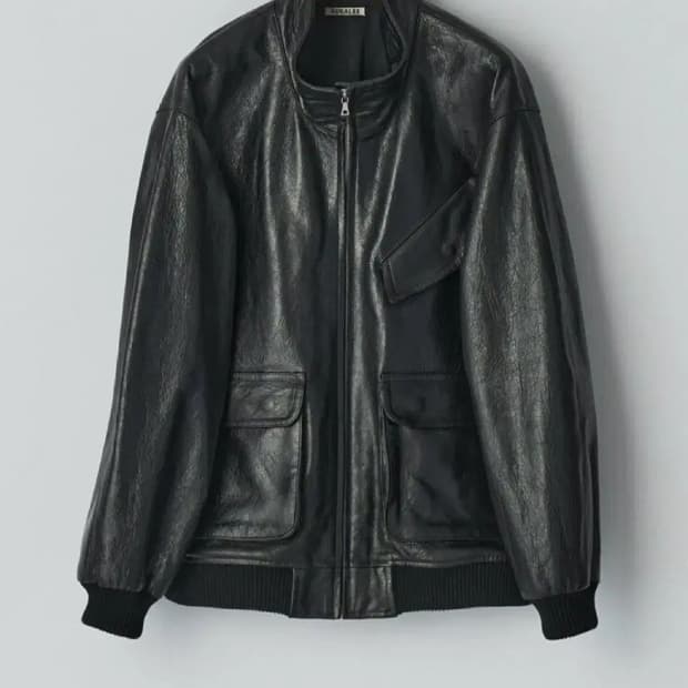 오라리 레더 블랙 LAMB LEATHER 3사이즈