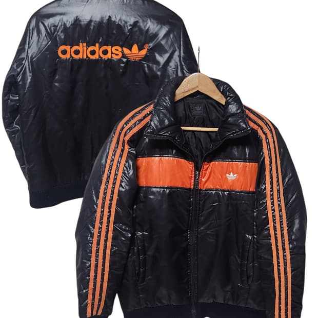아디다스 삼선 검주 빅로고 올드스쿨 경량 점퍼 자켓