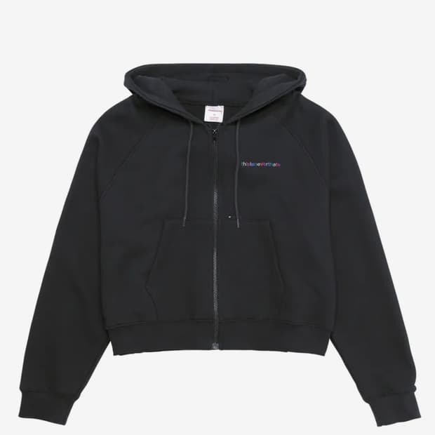 Thisisneverthat 블랙후드집업 M