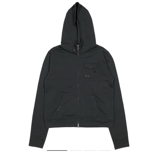 TCM easy pocket hooded zip-up (charcoal)