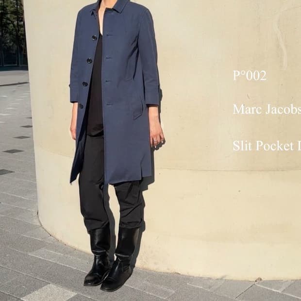 Marc Jacobs Slit Pocket Denim Coat