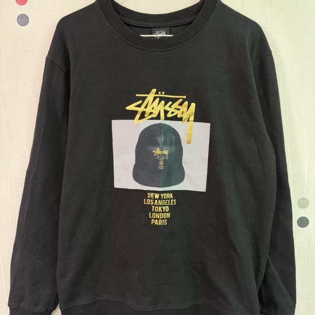 스투시 빈티지 맨투맨 블랙 XL